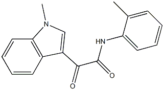 2-(1-methylindol-3-yl)-N-(2-methylphenyl)-2-oxoacetamide Struktur