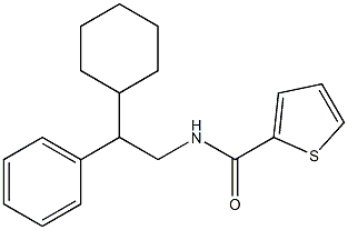 N-(2-cyclohexyl-2-phenylethyl)thiophene-2-carboxamide Struktur