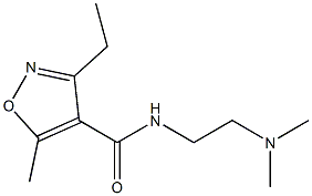 N-[2-(dimethylamino)ethyl]-3-ethyl-5-methyl-1,2-oxazole-4-carboxamide Struktur