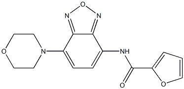 N-(4-morpholin-4-yl-2,1,3-benzoxadiazol-7-yl)furan-2-carboxamide Struktur