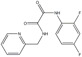 N'-(2,4-difluorophenyl)-N-(pyridin-2-ylmethyl)oxamide Struktur