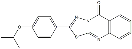 2-(4-propan-2-yloxyphenyl)-[1,3,4]thiadiazolo[2,3-b]quinazolin-5-one Struktur