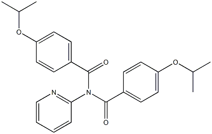 4-propan-2-yloxy-N-(4-propan-2-yloxybenzoyl)-N-pyridin-2-ylbenzamide Struktur