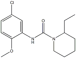 N-(5-chloro-2-methoxyphenyl)-2-ethylpiperidine-1-carboxamide Struktur