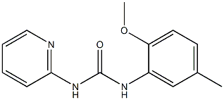 1-(2-methoxy-5-methylphenyl)-3-pyridin-2-ylurea Struktur