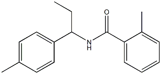 2-methyl-N-[1-(4-methylphenyl)propyl]benzamide Struktur