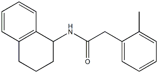 2-(2-methylphenyl)-N-(1,2,3,4-tetrahydronaphthalen-1-yl)acetamide Struktur