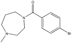 (4-bromophenyl)-(4-methyl-1,4-diazepan-1-yl)methanone Struktur