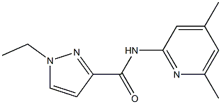 N-(4,6-dimethylpyridin-2-yl)-1-ethylpyrazole-3-carboxamide Struktur