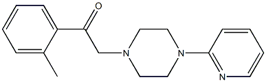 2-(2-methylphenyl)-1-(4-pyridin-2-ylpiperazin-1-yl)ethanone Struktur