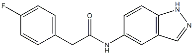 2-(4-fluorophenyl)-N-(1H-indazol-5-yl)acetamide Struktur