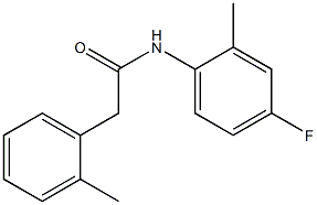 N-(4-fluoro-2-methylphenyl)-2-(2-methylphenyl)acetamide Struktur