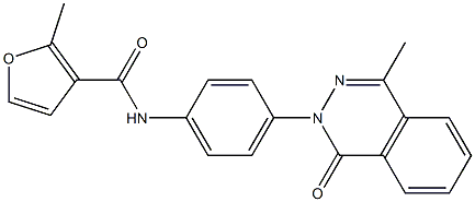 2-methyl-N-[4-(4-methyl-1-oxophthalazin-2-yl)phenyl]furan-3-carboxamide Struktur