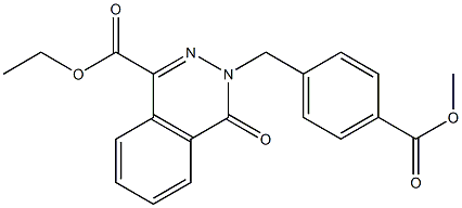 ethyl 3-[(4-methoxycarbonylphenyl)methyl]-4-oxophthalazine-1-carboxylate Struktur