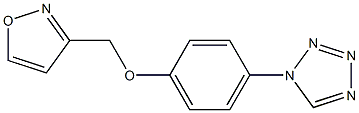 3-[[4-(tetrazol-1-yl)phenoxy]methyl]-1,2-oxazole Struktur