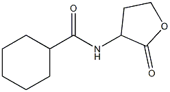 N-(2-oxooxolan-3-yl)cyclohexanecarboxamide Struktur