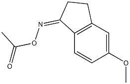 [(Z)-(5-methoxy-2,3-dihydroinden-1-ylidene)amino] acetate Struktur