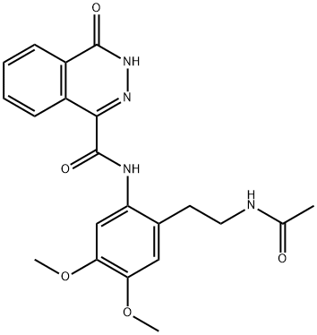 N-[2-(2-acetamidoethyl)-4,5-dimethoxyphenyl]-4-oxo-3H-phthalazine-1-carboxamide Struktur