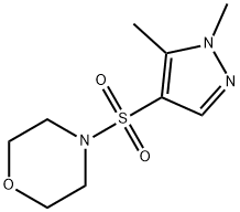 4-(1,5-dimethylpyrazol-4-yl)sulfonylmorpholine Struktur