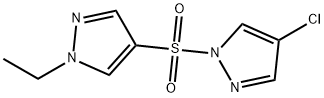 4-(4-chloropyrazol-1-yl)sulfonyl-1-ethylpyrazole Struktur