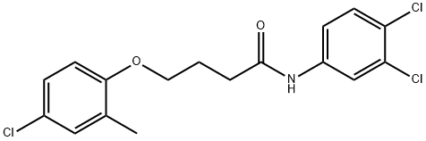 4-(4-chloro-2-methylphenoxy)-N-(3,4-dichlorophenyl)butanamide Struktur