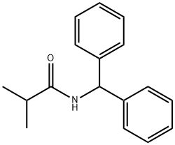 N-benzhydryl-2-methylpropanamide Struktur