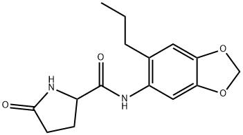 5-oxo-N-(6-propyl-1,3-benzodioxol-5-yl)pyrrolidine-2-carboxamide Struktur