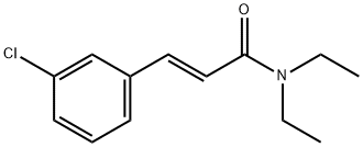 (E)-3-(3-chlorophenyl)-N,N-diethylprop-2-enamide Struktur