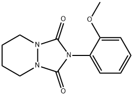 2-(2-methoxyphenyl)-5,6,7,8-tetrahydro-[1,2,4]triazolo[1,2-a]pyridazine-1,3-dione Struktur