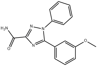 5-(3-methoxyphenyl)-1-phenyl-1,2,4-triazole-3-carboxamide Struktur