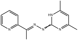 4,6-dimethyl-N-[(E)-1-pyridin-2-ylethylideneamino]pyrimidin-2-amine Structure