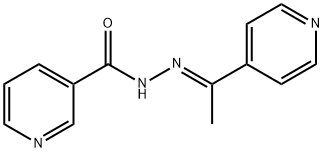 N-[(E)-1-pyridin-4-ylethylideneamino]pyridine-3-carboxamide Struktur