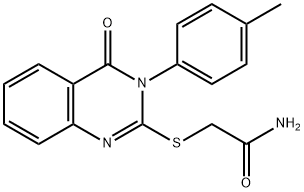 2-[3-(4-methylphenyl)-4-oxoquinazolin-2-yl]sulfanylacetamide Struktur