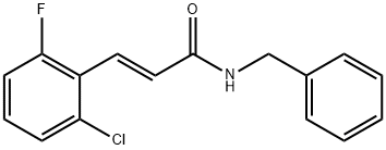 (E)-N-benzyl-3-(2-chloro-6-fluorophenyl)prop-2-enamide Struktur