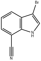 3-Bromo-1H-indole-7-carbonitrile Struktur