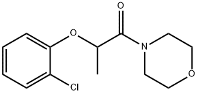 2-(2-chlorophenoxy)-1-morpholin-4-ylpropan-1-one Struktur