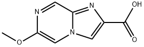 6-Methoxy-imidazo[1,2-a]pyrazine-2-carboxylic acid Struktur