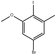 5-Bromo-2-iodo-1-methoxy-3-methyl-benzene Struktur