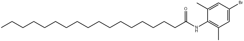 N-(4-bromo-2,6-dimethylphenyl)octadecanamide Struktur