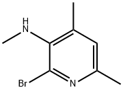 (2-Bromo-4-methyl-pyridin-3-yl)-methyl-amine Struktur