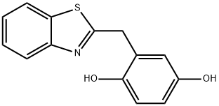 2-(1,3-benzothiazol-2-ylmethyl)benzene-1,4-diol Struktur