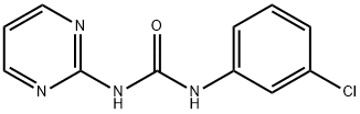 1-(3-chlorophenyl)-3-pyrimidin-2-ylurea Struktur