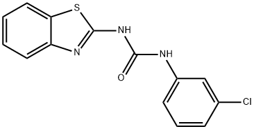 1-(1,3-benzothiazol-2-yl)-3-(3-chlorophenyl)urea Struktur