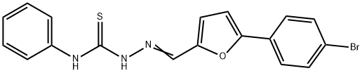 1-[(E)-[5-(4-bromophenyl)furan-2-yl]methylideneamino]-3-phenylthiourea Struktur