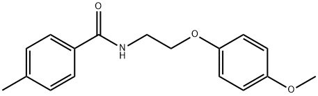 N-[2-(4-methoxyphenoxy)ethyl]-4-methylbenzamide Struktur