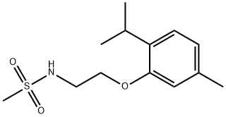 N-[2-(5-methyl-2-propan-2-ylphenoxy)ethyl]methanesulfonamide Struktur