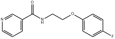 N-[2-(4-fluorophenoxy)ethyl]pyridine-3-carboxamide Struktur