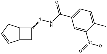 N-[(Z)-7-bicyclo[3.2.0]hept-3-enylideneamino]-4-methyl-3-nitrobenzamide Struktur