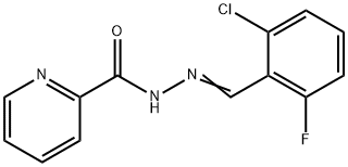 N-[(E)-(2-chloro-6-fluorophenyl)methylideneamino]pyridine-2-carboxamide Struktur