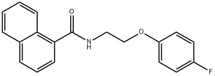 N-[2-(4-fluorophenoxy)ethyl]naphthalene-1-carboxamide Struktur